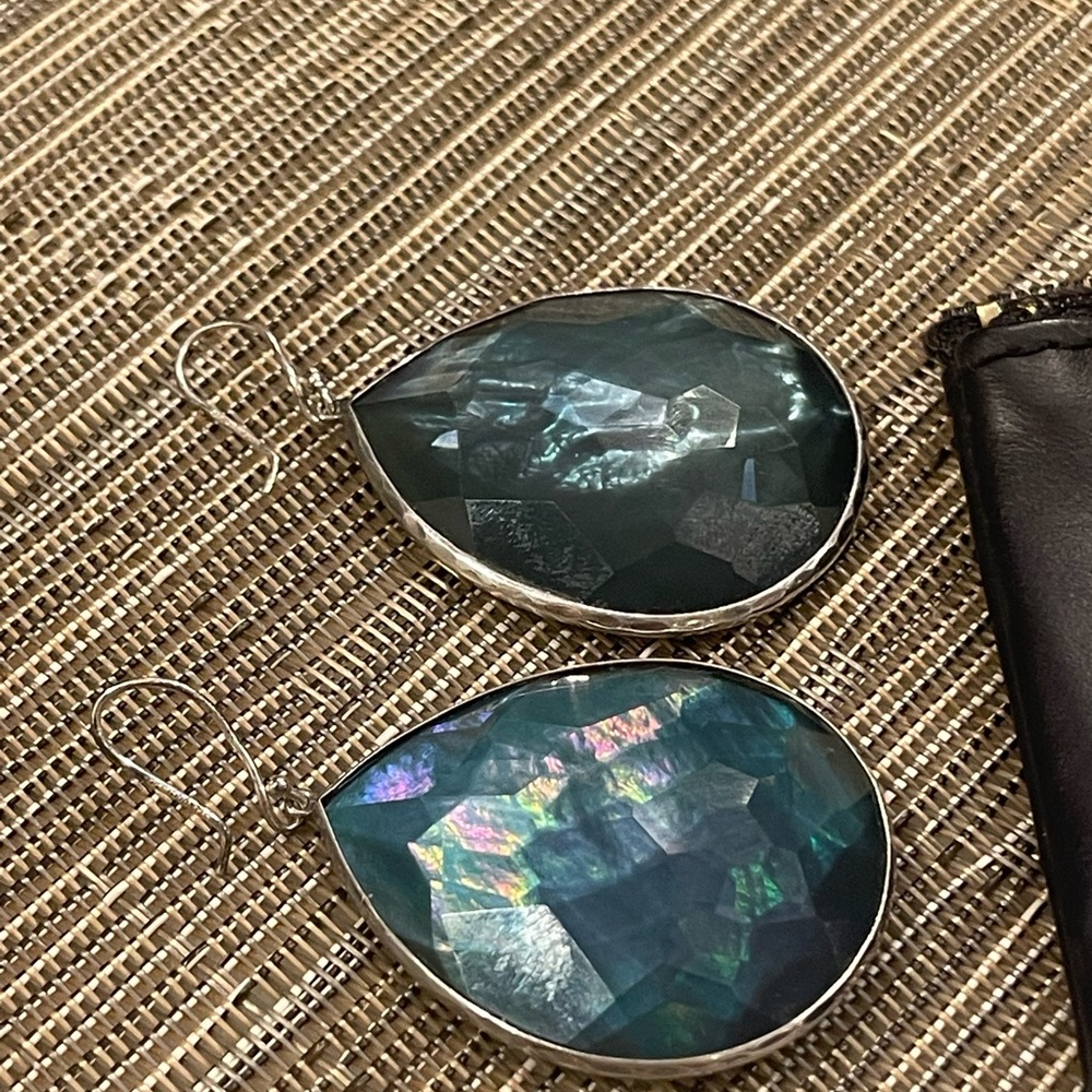 Ippolita Quartz & Mother of Pearl Rock Candy jumbo Teardrop Earrings